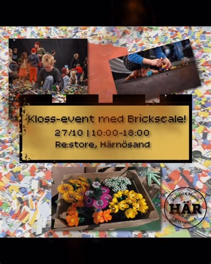 Här -Handel & Möten Härnösand on Instagram: "Save the date❣️ Höstlovet närmar sig med stormsteg🍁 Lägg in följande i din kalender: 🔥 Fire Sale - 25/10 & 1/11 🧱 Kloss-event med Brickscale - 27/10 🎃 Halloween-pyssel - 1/11 Läs mer på www.här.nu 👀 Varmt välkomna att Shoppa | Äta | Uppleva i Härnösand👻 #mitthärnösand #tillsammans #höstlov #handlalokalt"