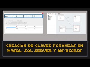 Creacion de claves foraneas MySQL, SQL Server, Ms Access