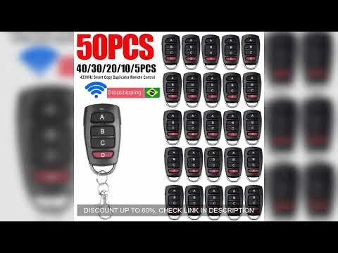 5-50PCS 433MHz Copy Remote Control Electric Garage Door Opener Wireless Controller Duplicator Clone