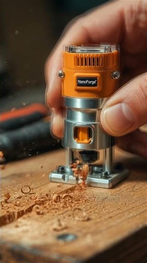 Mini Wood Router vs Walnut #asmrtools #diytools #minitools #satisfying #tinytools #toolshorts #tiny