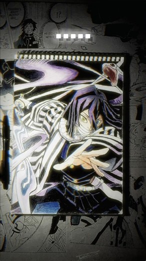 How to draw a snake 🐍........#obanai #demonslayer #anime #demonslayeredit #phonk #trending
