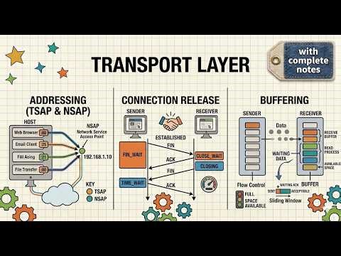Transport Layer Protocols Explained | Addressing, Connection Establishment, Flow Control