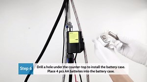 WEWE Touchless Kitchen Faucet with Pull Down Sprayer - Single Handle Kitchen Faucets Smart Motion Sensor Stainless Steel Brushed Nickel Sink Faucet