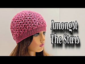 Crochet Seamless Top Down Jasmine Stitch Beanie - Amongst The Stars