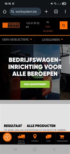 Bezoek onze webshop en kies eenvoudig uit standaardconfiguraties per type voertuig. Ontdek hier hoe het werkt. #Bedrijfswageninrichting #worksystembelgie #worksystem #webshop