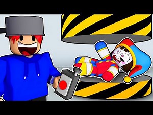 CRUSHING POMNI in Roblox Crushing Simulator!