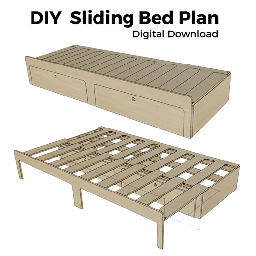 Van Sliding Bed Plans PDF – Expandable Camper Bench Blueprint – DIY Van Conversion Guide – Digital Download - Etsy Canada