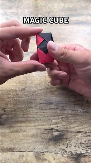 ORIGAMI MAGIC CUBE EASY TUTORIAL STEP BY STEP | DIY MAGIC CUBE ORIGAMI POP IT PAPER TOY CRAFTING