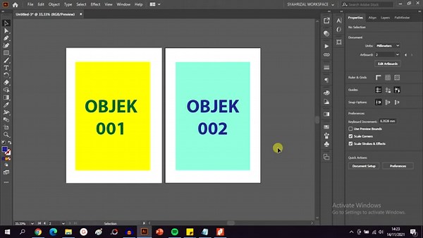 Cara Menyimpan File adobe illustrator