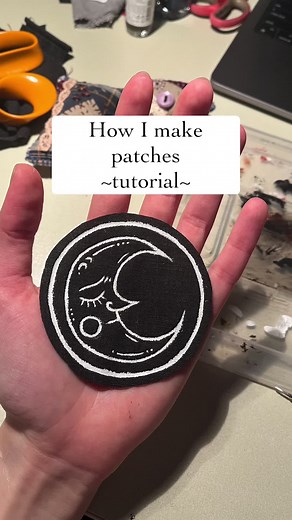 simple patch tutorial :) #patch #diy #smallartist #diytutorial #artprocess #drawing #patches #design #handmade #customizingclothes