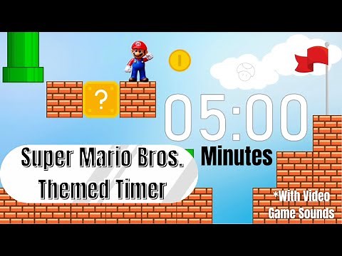 Super Mario Bros. Themed Timer || 5 Minutes || Video Game Sounds #mario #timer #supermariobros