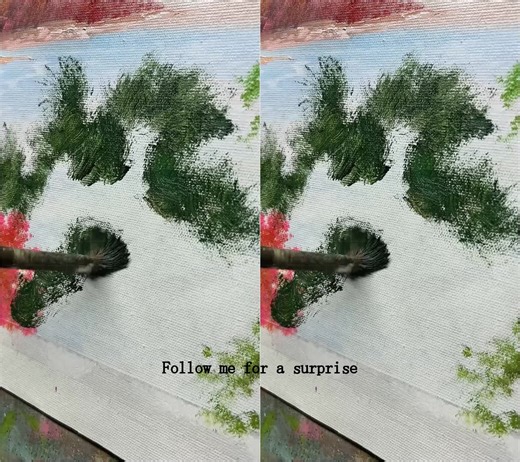 Oil paint calm, sweet glow#arttok #oilpainting #paintingprocess