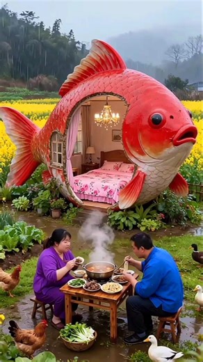 Rain Started, Shila Didi Ran Into a Fish House 😂🌧️🐟