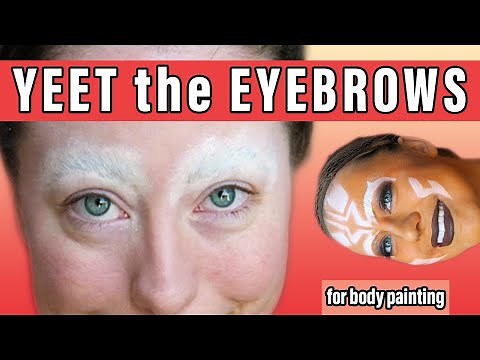 Removing your eyebrows with Kryolan's eyebrow plastic!