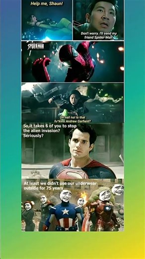 Marvel vs DC Savage Meme 😂🔥Spider-Man vs Superman Funny Troll 🤣#shorts