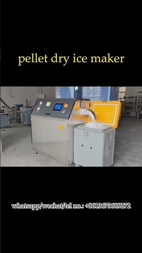 How does dry ice pelletizer work?