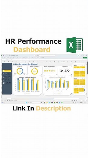 HR Dashboard in Excel | HR Performance & HR Analytics Dashboard (Step-by-Step)