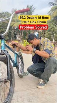 Bmx Half Link Chain Set-Up With Indian🇮🇳Tools Problem Solved😍Akram Rider #bmx #bmxparts #bmxindia