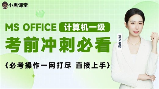 【Ms】26年3月计算机一级Ms office考前冲刺必看