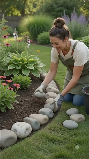 DIY Garden Border Guide 🧱 Easy Brick & Stone Edging Ideas