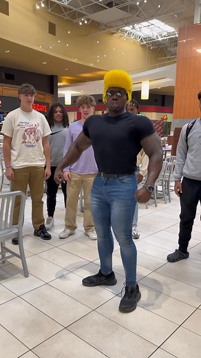 2.3M views · 58K reactions | Johnny Bravo goes shopping ️ ••••#cosplay #johnnybravo #mall #shopping #dance | Biggroove | Facebook