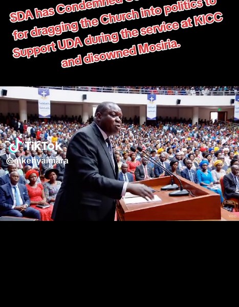 SDA Condemns Geoffrey Mosiria for Political Involvement