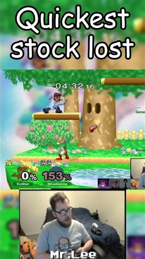 WHAT A STOCK!! #mrleegaming12 #smashbros #memes #shortsvideo #melee #gaming #kirbymusic