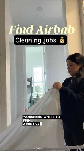 Where to find Airbnb Cleaning Jobs 💰#airbnbcleaning #extraincome #sidehustle #airbnbhost #cleantok