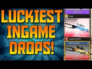 CS:GO - LUCKIEST INGAME DROPS! (ft. Dragon Lore & Medusa) +Reactions
