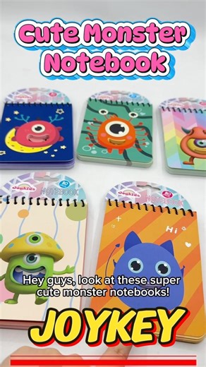 Which monster is your favorite?#JoyKey#Cute Monster Notebook #giftideas #3D cartoon effect #kawaii