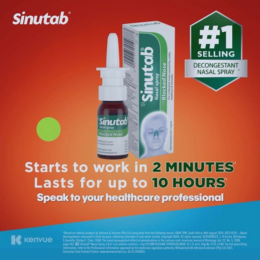 89 reactions | Blocked nose making you feel like you're underwater? Sinutab Nasal Spray gives you fast relief so you can breathe easy again. Find it at Clicks – in store, online, or on the app - bit.ly/3I6xyew | Clicks | Facebook