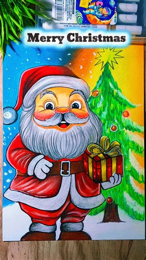 Santa Claus Drawing 🎄🎁 | Merry Christmas & Happy New Year ✨ #marrychristmas #newyear #santaclaus