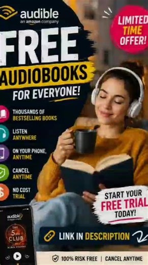🎧 Get FREE Audiobooks Now 😱 | Audible Free Trial 2026