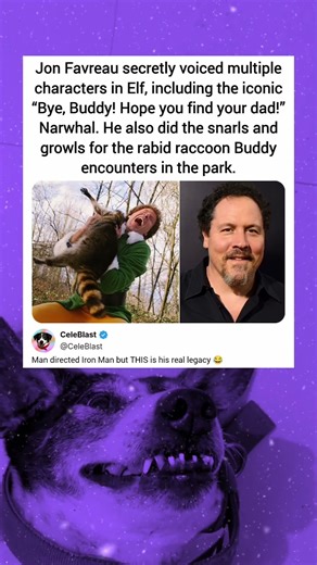 Jon Favreau secretly voiced multiple characters in Elf, including the iconic "Bye, Buddy! Hope you