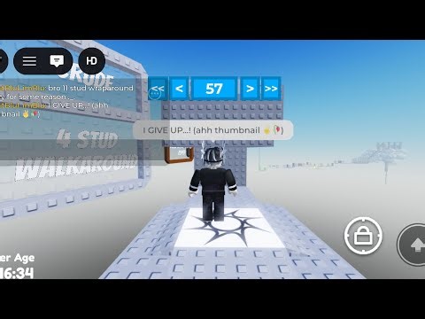 (Mobile) Hawol's glitch per difficulty chart obby (stages 1-57)