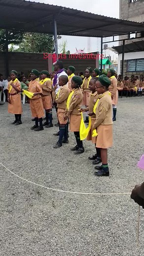 Scouts Investiture Ceremony at Chipukizi School