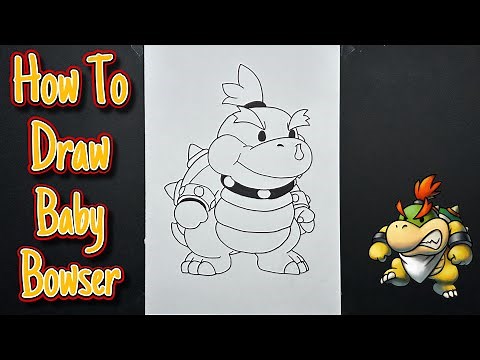 How To Draw Baby Bowser | Super Mario #drawing #howtodraw #babybowser
