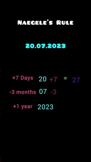 TIPS: 37 HOW TO CALCULATE THE EDD WITH NAEGELE'S RULE Full video link: https://youtu.be/sDQhIjp-NtA