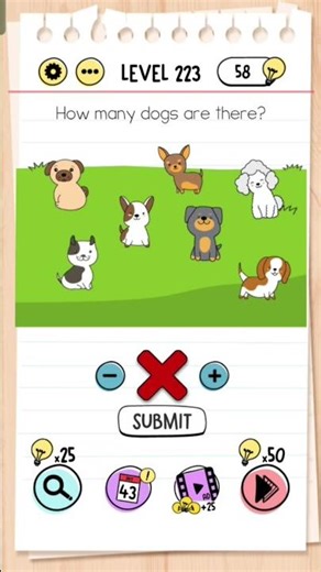 Brain test level 223 solution