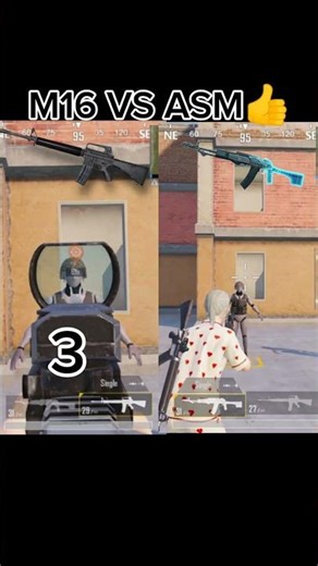 M16 VS ASM👍 #pubg #pubgmobile #viral #viralvideo #youtubeshorts #shorts #shortvideo #pubgban