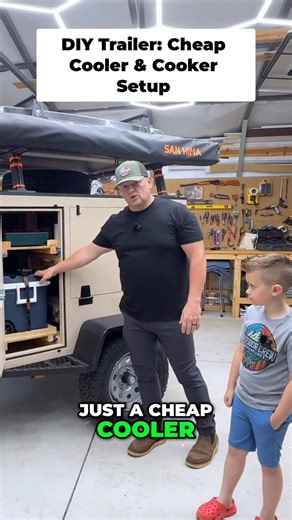 DIY Cooler & Cooker Setup Budget Camping Hack!