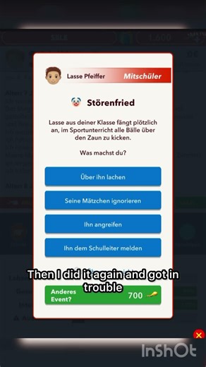 Bit life speedrun to prison (sorry that it is in German) #bitlife #foryou #gaming