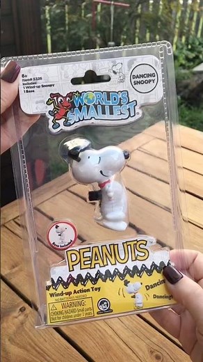 World’s Smallest Dancing Snoopy Wind-up Toy! #shorts #satisfyingvideo #asmr