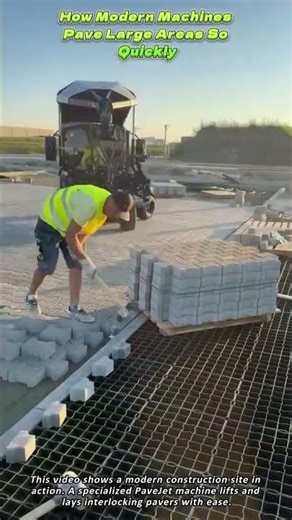 How Modern Machines Pave Large Areas So Quickly