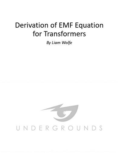 Derivation of EMF Equation of Transfomers #REE #electricalengineering #fyp #boardexam #EE