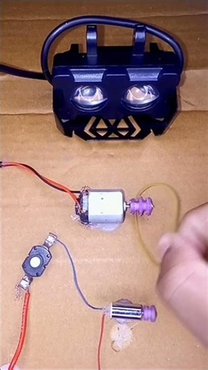 Generating Electricity Using a High-Speed Motor | DIY 6V Motor Power Experiment