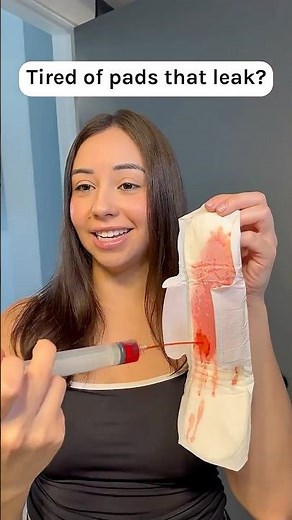 🤯 How to find a pad that doesn't leak 👀 #periods #pads #menstruation #periodtips #womenshealth