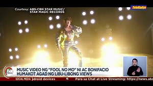 418K views · 10K reactions | Humakot agad ng libo-libong online views ang bagong music video ni AC Bonifacio para sa "Fool No Mo". | TV Patrol | Facebook