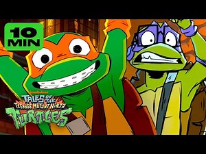 Mikey & Donnie RUN from Mechazoid Robots in NEW Series: Tales of the Teenage Mutant Ninja Turtles!