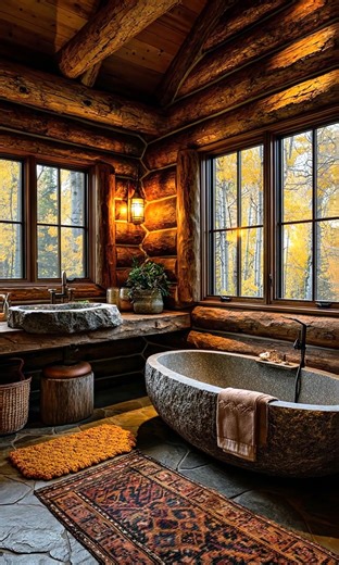 73K views · 6.4K reactions | Rustic charm meets breathtaking mountain views | Log Cabins | Facebook